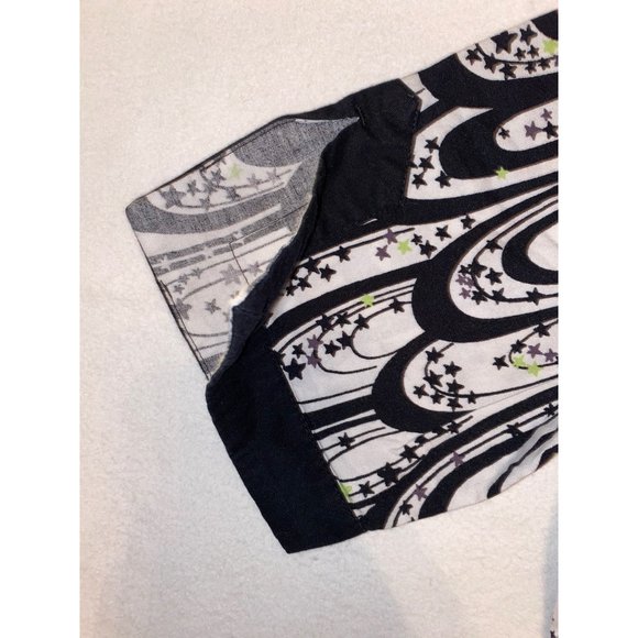 Koi Feather design Stars XS Medical Scrub Top - Picture 6 of 11